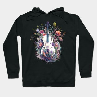 Nature's Symphony: Floral Violins and Rococo Elegance #2 Hoodie